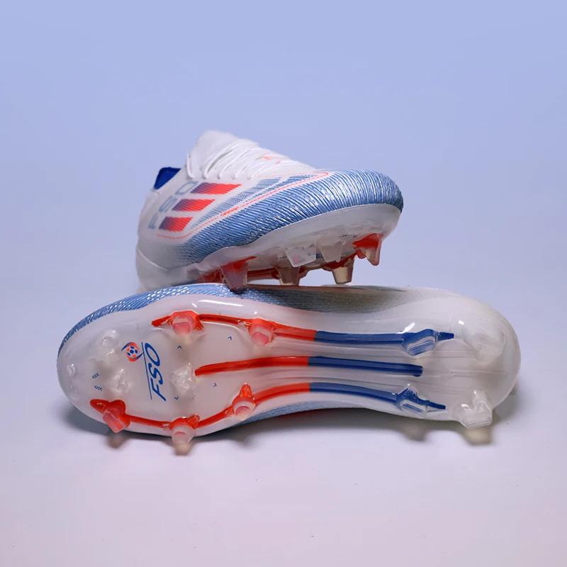 Professional F50 Soccer Cleats – FG/TF Studded Football Boots for Men Women, Durable Comfortable Shoes for Grass Training & Competition