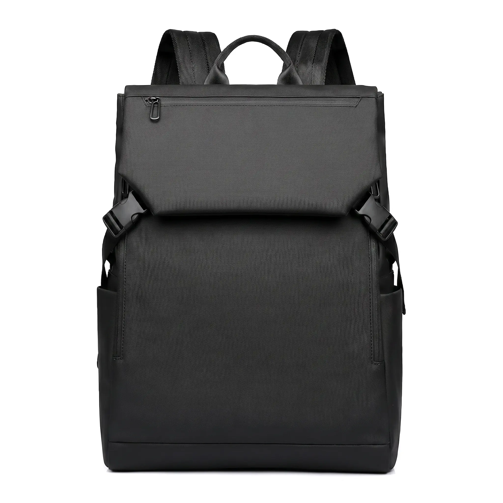 Chic Laptop Backpack for Adults, Solid Color Oxford Fabric Commuter Pack for Daily Office or School Carry, Fits 15.6-Inch Laptops