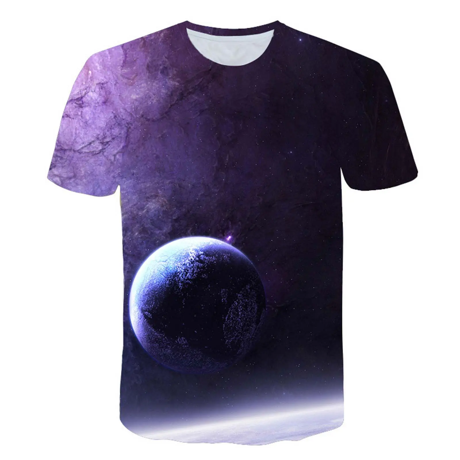 Unisex Viral 3D Earth Graphic T-Shirt, Hand Holding Globe Print Short Sleeve Crew Neck Tee, Lightweight Breathable Casual Summer Top for Men and Women, Trendy Streetwear for Students, Vacation, Daily Outfits, Party Looks and Gift Ideas