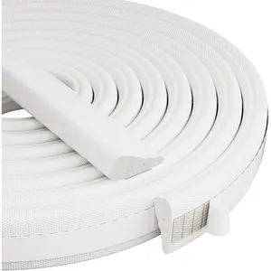 118" Wedge-Shape  Window Weather Stripping Door Seal Strip,Soundproofing Frame Winter Insulation Tape for Exterior Front Door,Noise Cancelling Window Inserts,Door Gap Filler Light Blocker,White