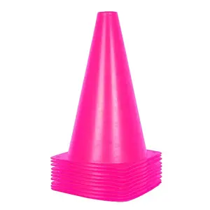 9 inch Traffic Cones, Plastic  Cones,  Soccer  Cones for Outdoor Activity &  Events (Sets of 10/15/ 20)