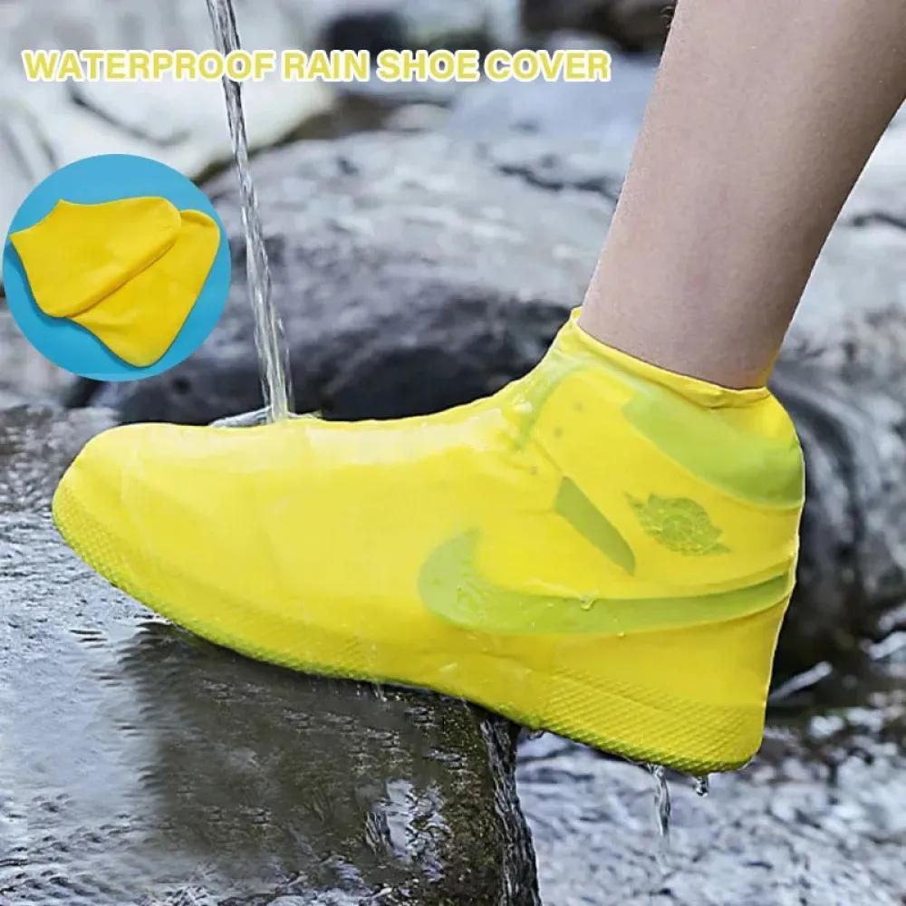 Reusable Waterproof Shoe Cover, 1 Pair Durable Rain Boots, Waterproof Shoe Cover for Outdoor, Travel, Camping, Hiking