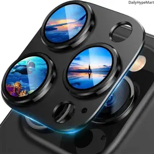iPhone Series Protective Camera Lens Accessories, 2-Pack Shockproof Tempered Glass Protectors