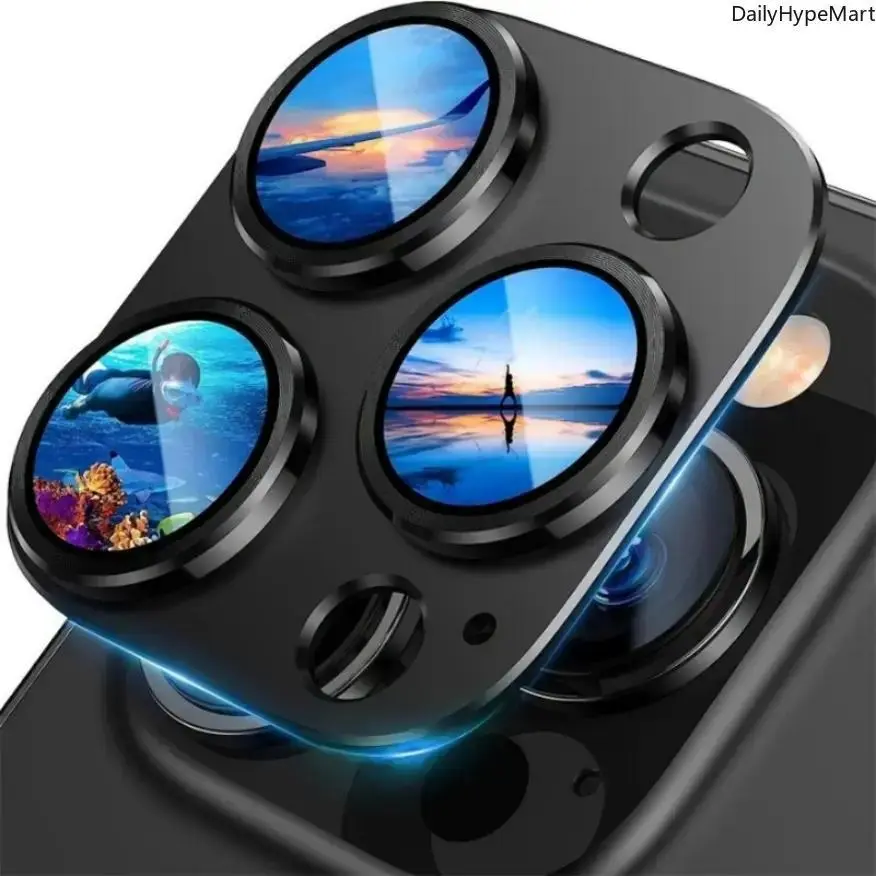 Lens Protectors 2-Pack Set, Sleek High Clarity Tempered Glass with Shockproof Protection for iPhone Series, Set1, Cellphone, Devices, Accessories, Camera, Screen Protector, Phone Accessories, Funky, Camera Covers