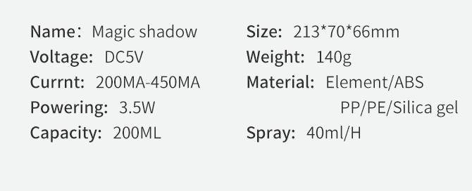 Magic Shadow USB Air Humidifier For Home With Projection Night Lights Ultrasonic Car Mist Maker Mini Office Air Purifier Magic Shadow USB Air Humidifier For Home With Projection Night Lights Ultrasonic Car Mist Maker Mini Office Air Purifier