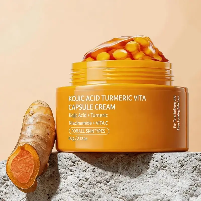Curcumin Turmeric Vitamin Capsule Cream Brightening Radiance Creamy Hydrating Hydrate Moisturizing Moisture Blend Deep Moisturizer Soothing Firming Deep Hydration Pill Face Cream Extra Moisturizing Care
