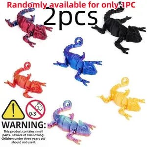 2-Piece Color-Changing Lizard Desk Toy Set, Interactive Snake Design, Perfect Gift for Kids, Home Decor & Pranks, Unisex Plaything