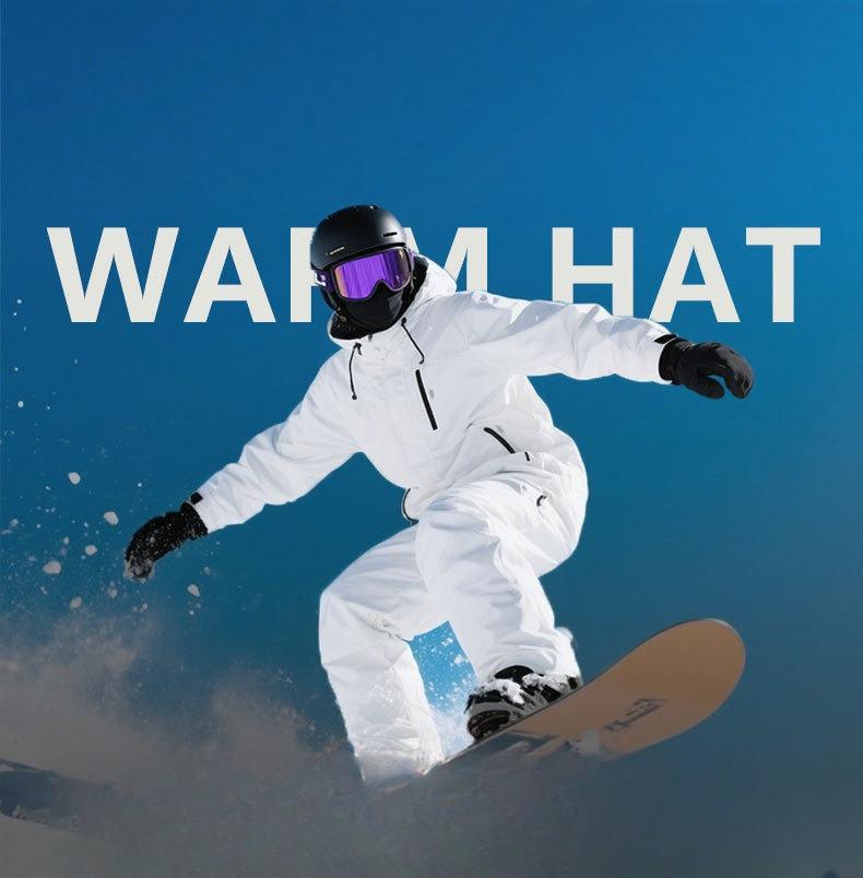 Outdoor Winter Thermal Fleece Hat, Windproof Neckband Cycling Mask, One-Piece Ski Head Cover for Cold Weather, Ideal for Skiing, Cycling & Outdoor Activities