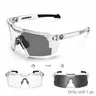 Photochromic Sports Glasses - Lightweight UV400 Cycling Sunglasses with Anti-Slip Nose Pads, Wide Vision Protective Eyewear for Running, Hiking, Fishing & Outdoor Adventure Road Cycling Gear Biking Sunglasses