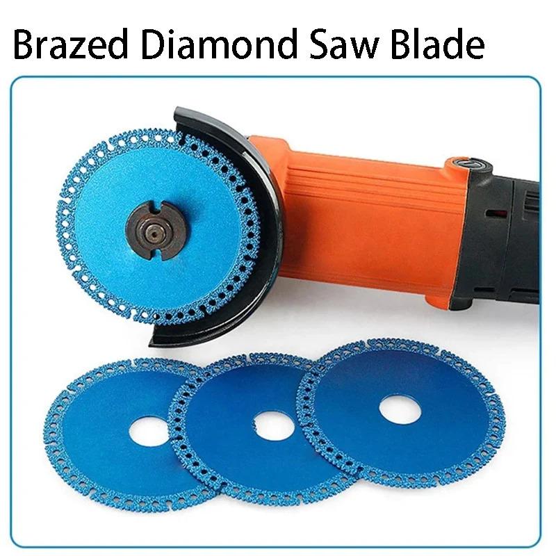 Size:(3,5,10,20pcs)Brazed Diamond Saw Blade Ultra Thin Saw Blade Ceramic Tile Glass Cutting Disc Indestructible Cutting Discs Angle Grinder Tool
