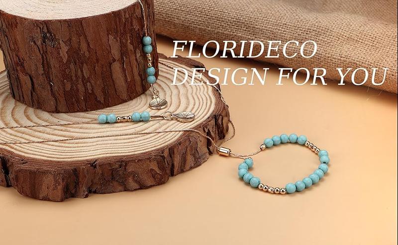 Florideco Bohemian Turquoise Jewelry for Women Men Western Turquoise Set Western Adjustable Belt Rings and Necklace Vintage Turquoise Drop Earrings Bracelet Western Boho Turquoise Jewelry for Women