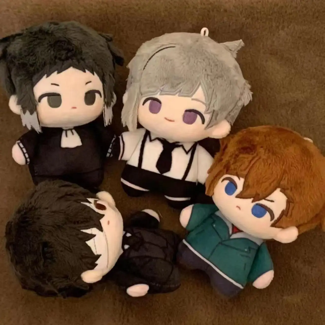 10cm BSD Dazai Osamu Plush Nakahara Chuuya Nakajima Atsushi Edogawa Rampo Doll Mini Toy Doll Super Cute Anime Toy Gift