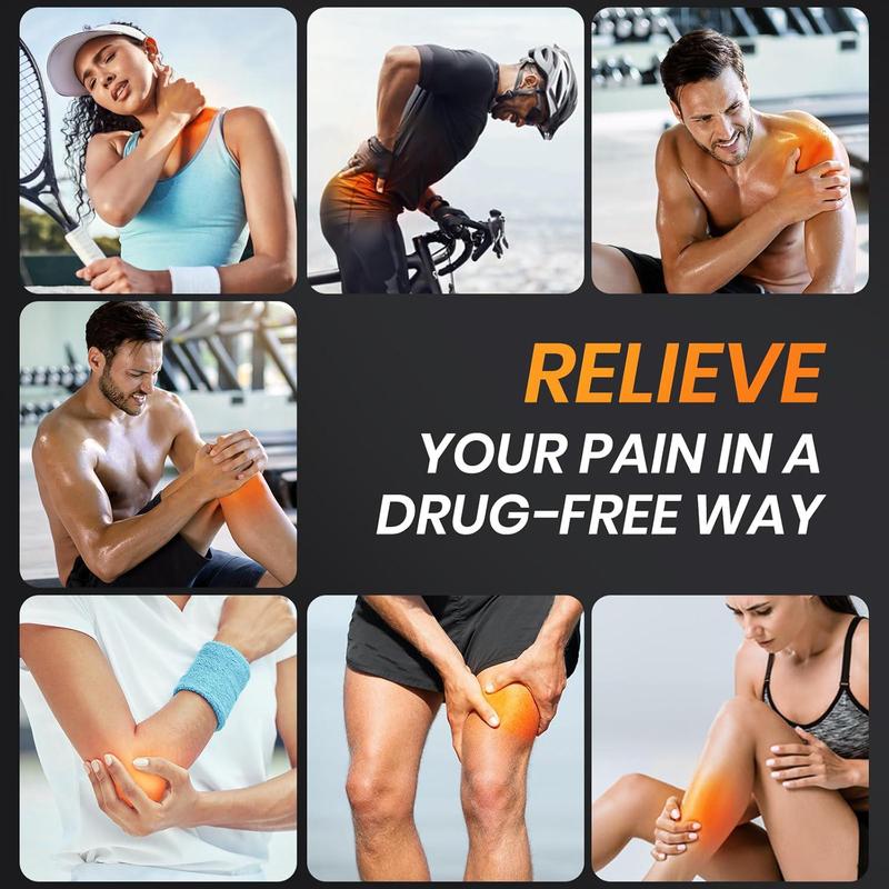 TENS Stimulator - Rechargeable Relaxation Device for Back, Neck, Shoulder & Full Body with 4pcs Electrode Pads