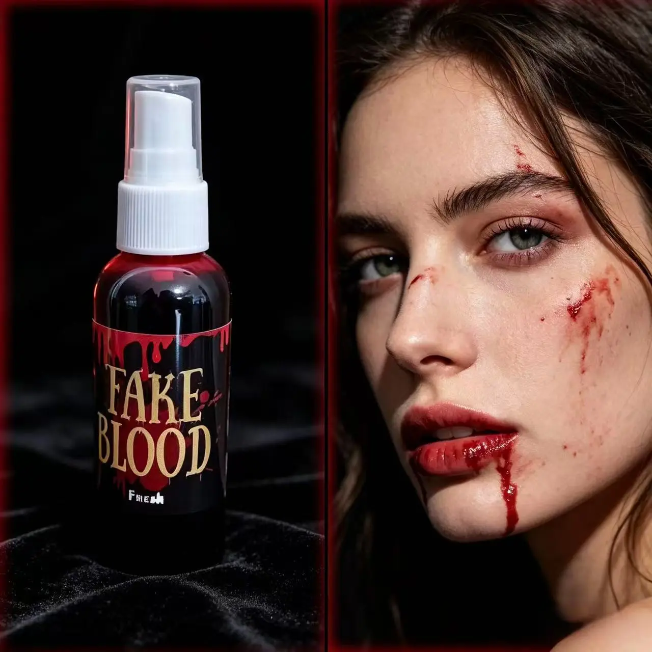 Halloween Prank Artificial Blood Plasma, Realistic Spray, Prank Props, Role Play, Non-Toxic Fake Blood, Ideal for Cosplay and Halloween Parties