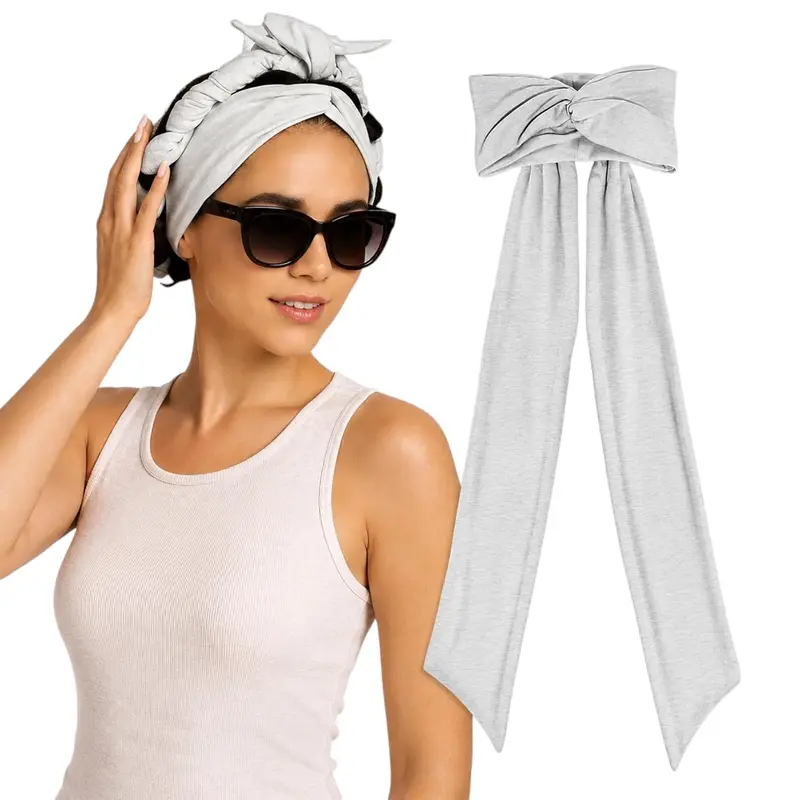 Women's Heatless Hair Curler Headband - No-Slip Elastic Active Curling Accessory, Soft Lightweight Sweat-Resistant Fabric, Anti-Frizz No Heat Damage Overnight Wrap, Flexible Fit for Workouts & Travel, Curl Forming Rollers for Bouncy Locks, Curl Locks