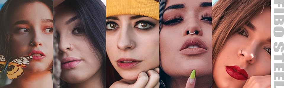 FIBO STEEL 200 Pcs 316L Stainless Steel Nose Ring Studs Set for Women Men Nose Hoops L Shaped Screw Bone Nose Studs Ring Nose Piercing Jewelry SpringStatements FIBO STEEL 200 Pcs 316L Stainless Steel Nose Ring Studs Set for Women Men Nose Hoops L Shaped Screw Bone Nose Studs Ring Nose Piercing Jewelry SpringStatements