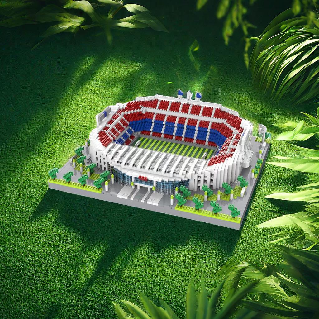 Popular football building blocks, freely assembled educational toys, micro-particle ornaments, export building blocks