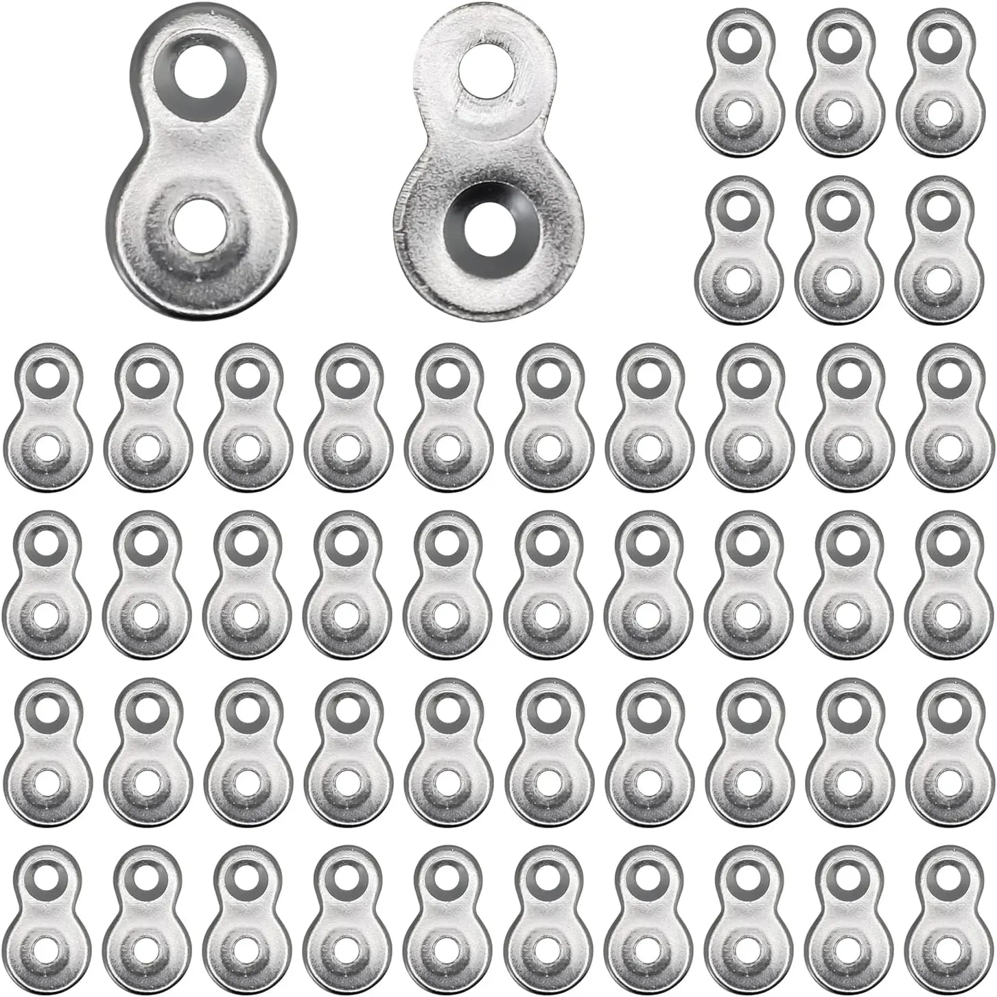 48 count Figure 8 Fastener Steel,Table Top Fasteners - Heavy Duty Hardware Desk Top Fastener,12 Gauge Steel,Table Top Connector Desk Top Fasteners Clip,