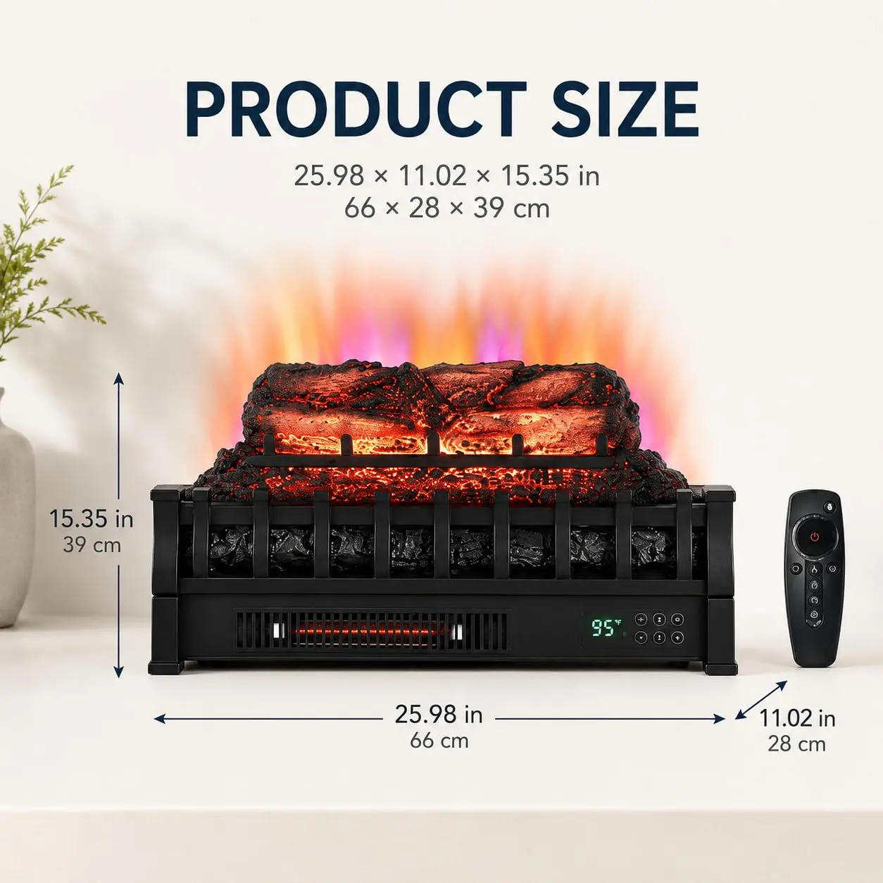 Garvee Freestanding Electric Fireplace