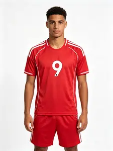 26-27 New Football Kit Set, Uefa Champions League, Liverpool Style, Men's Sports, Short Sleeve Shirt, Shorts, Training Gear, Soccer Equipment