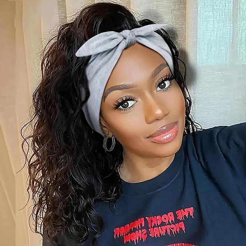 4pcs Women'S Elastic Headbands - Elastane, Solid Colors (Black, Brown, Green, Beige, Leopard Print, Gray) with Turban Twist Knot Design, Versatile for Sports & Daily Use, All-Season Comfort, Versatile Headwear | Stylish Headbands | Comfortable Fit