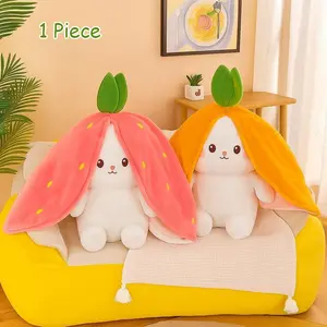 🐰 The "Hide & Seek" Comfort Hack ｜ Aesthetic Reversible Bunny Plushie [Instant Serenity, Perfect Gift]