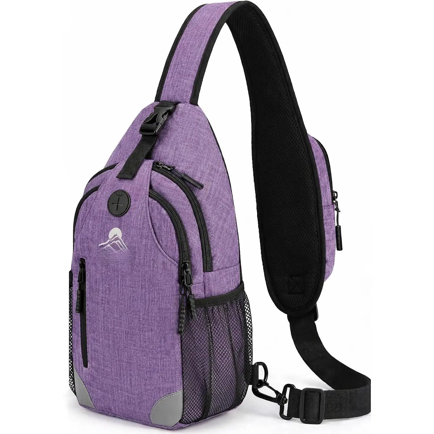 Sling Backpack for Women & Men, Crossbody Travel Bag with Water Bottle Holders, 17 Pockets, Quick-Access Phone Pocket,   Pocket, Fits 11" Tablet, for Daily Carry, Travel, Theme Parks