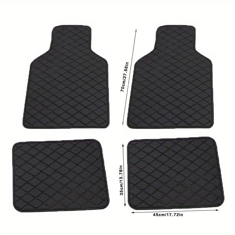 Universal Car Front & Rear Floor Mat for Summer Gift, Rhombus Pattern Design Waterproof & Dust-proof Car Floor Mat, Anti-slip Car Carpet, Car Accessories For Car Interior Decor, Floor Mats For Car