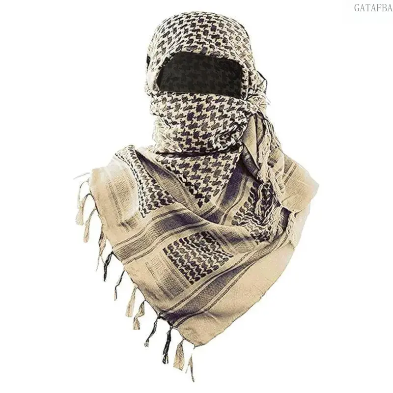 Unisex Polyester Tactical Desert Scarf - Windproof Military Look Neck Wrap, All Season Outdoor Accessory for Men Women Daily Matching