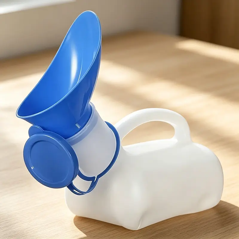 33.81 oz Portable Urinal for Men & Women, PE Material, Removable & Washable, with Dispensing Bottle for Camping & Hiking Sports & Outdoor Use