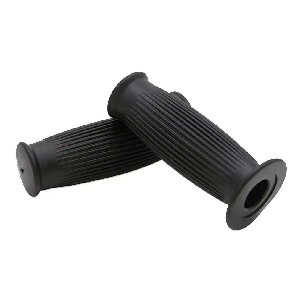 1 Pair Vertical Pattern Motorcycle Handlebar Cover Universal Motorcycle Modification Anti-Skid Handlebar Rubber Motorcycle Motorcycle Bicycle And Scooter Universal Handlebar Cover