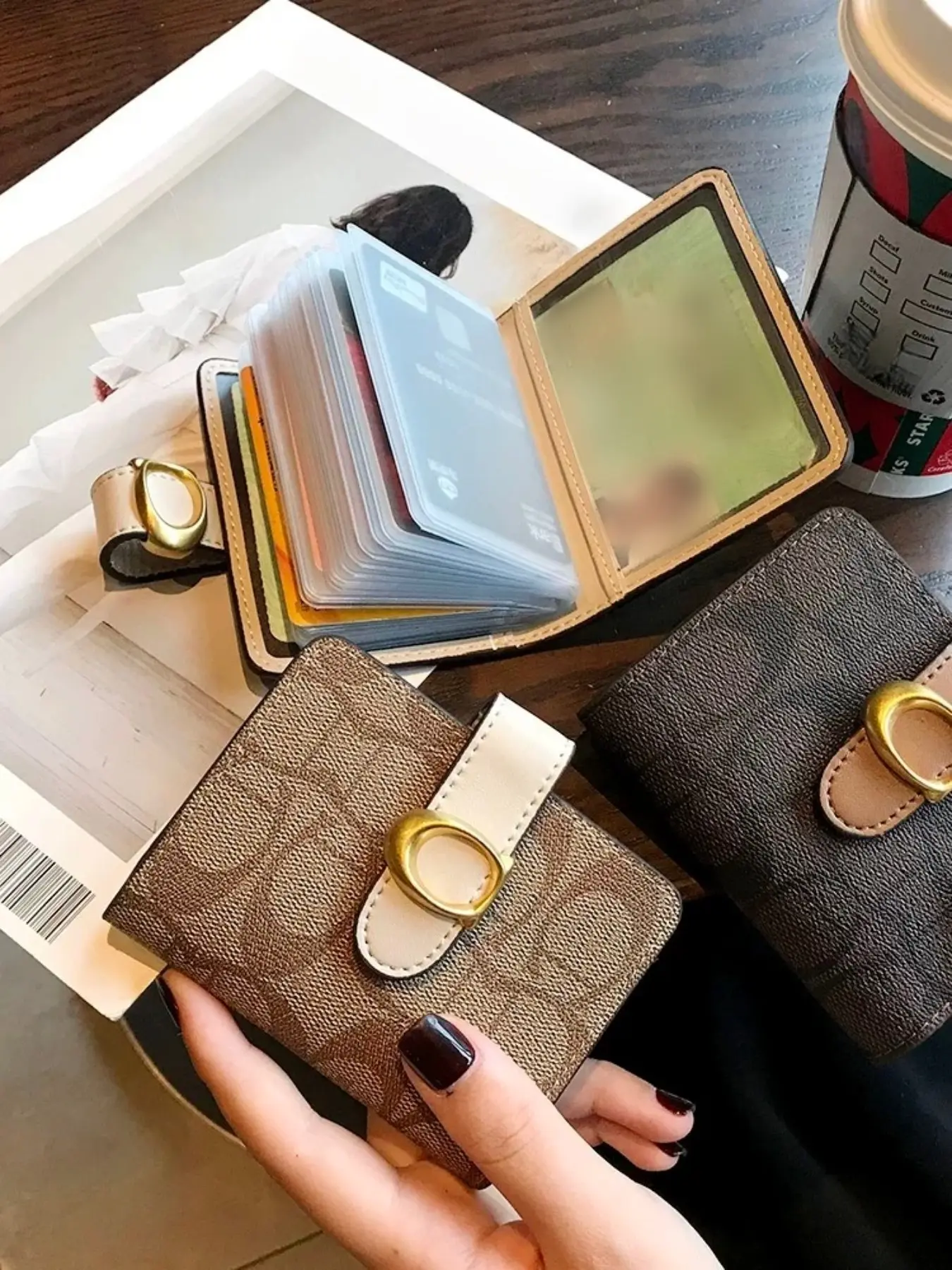 Fashion Women's Ultra-Thin Clutch Wallet, Zipper Bifold Credit Card Holder, Versatile Coin Purse for Daily Use
