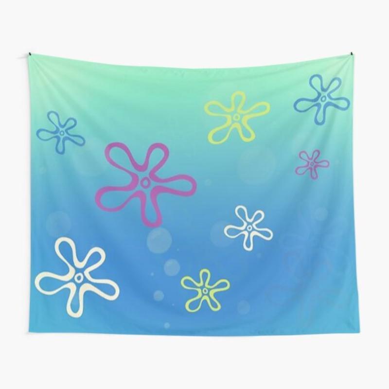 Bikini bottom spongebob tapestries tapestry Tapestry for Bedroom, College Dorm and Home Decor , Funny Meme Wall Tapestries for Boy Girl Birthday Gifts