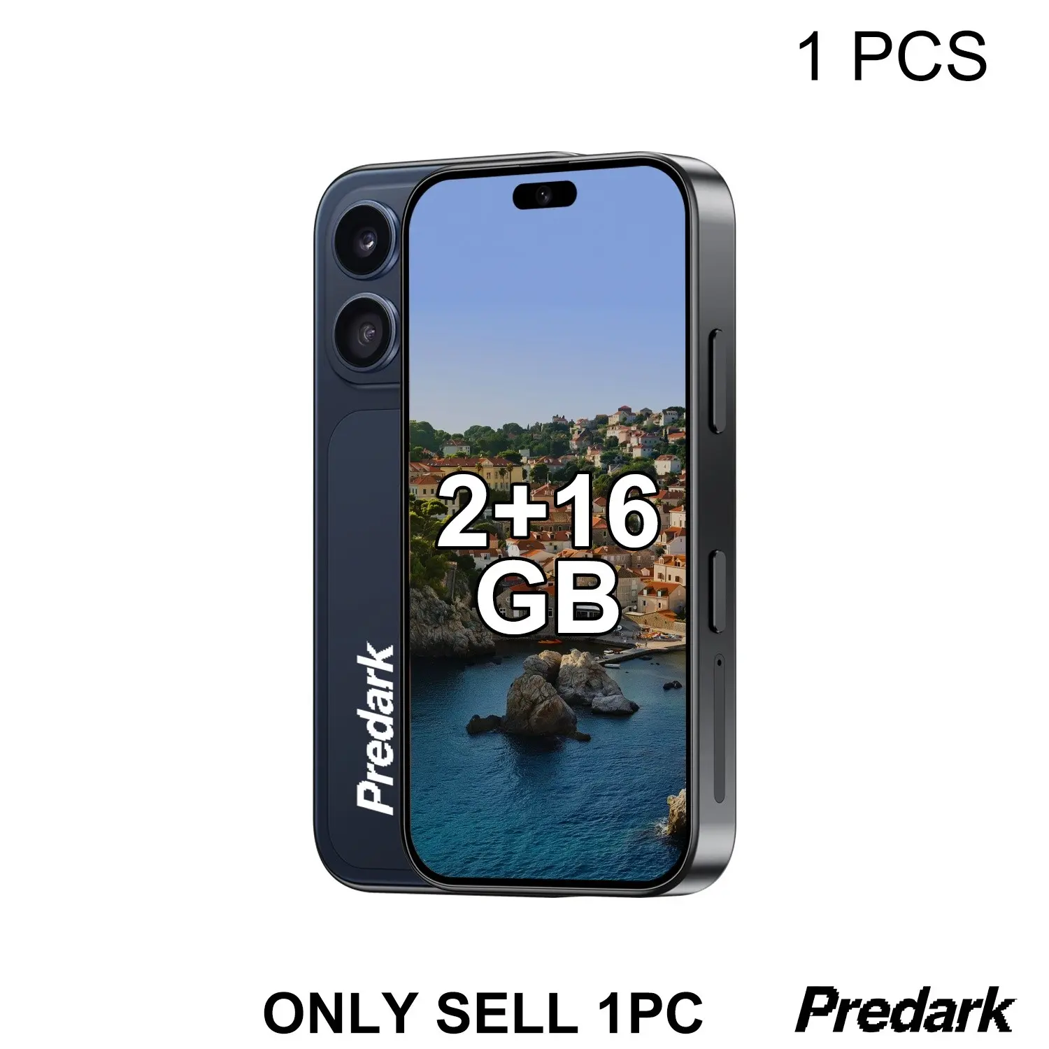 3.75 Inch Pocket Mini Backup Phone, 2+16GB Expandable, 20mp Dual Camera, 1750mah Long Battery Life, 3g Dual Sim, Android 10 Smartphone