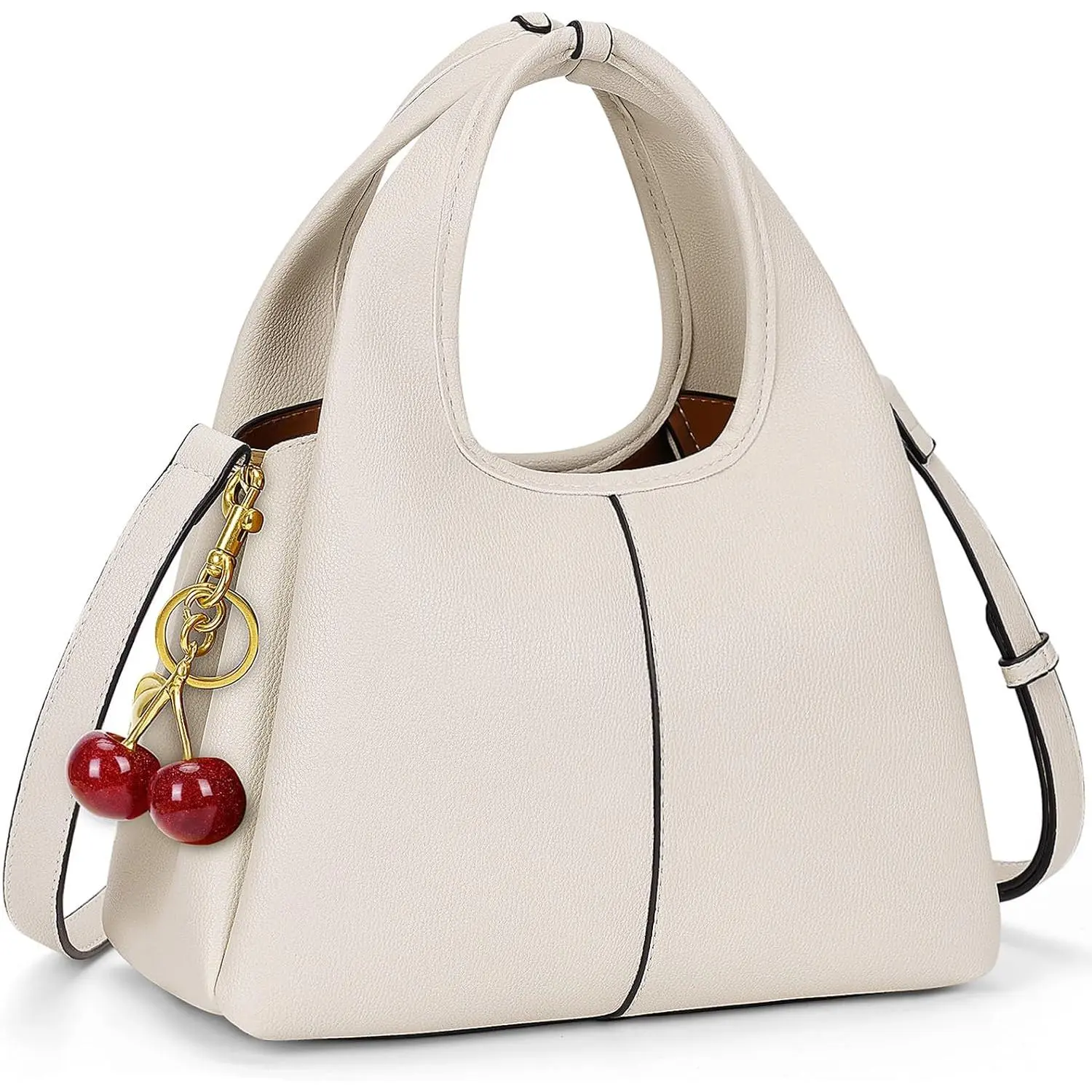 Women's Top Handle Handbag Small Satchel Bags Trendy Hobo Purse Crossbody Bag Faux Leather  Bag Satchel Purse