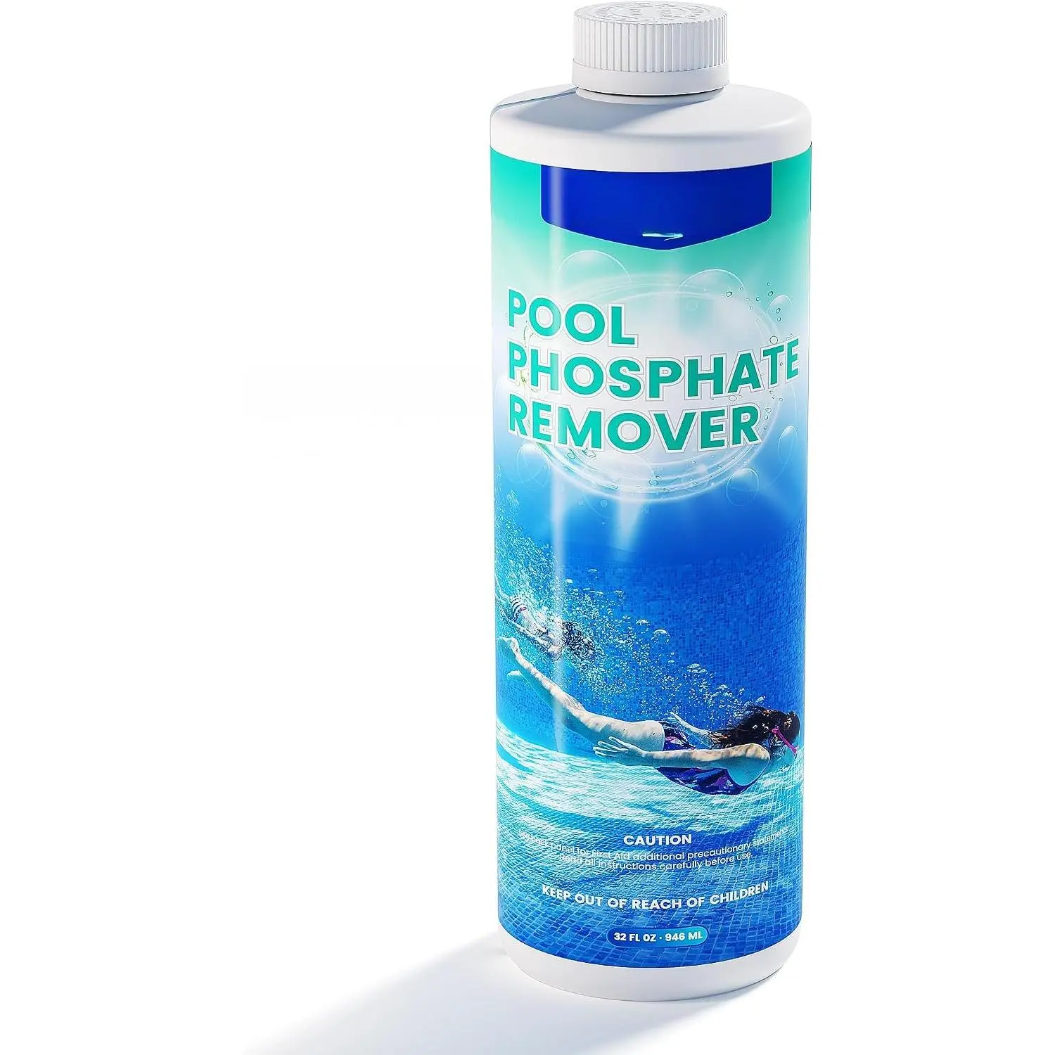 Pool Phosphate Remover, -Acting  Formula |  for Swimming Pool  to Make Your Pool Phosphate Free, Helps Lower Phosphate Levels, Easy to Use