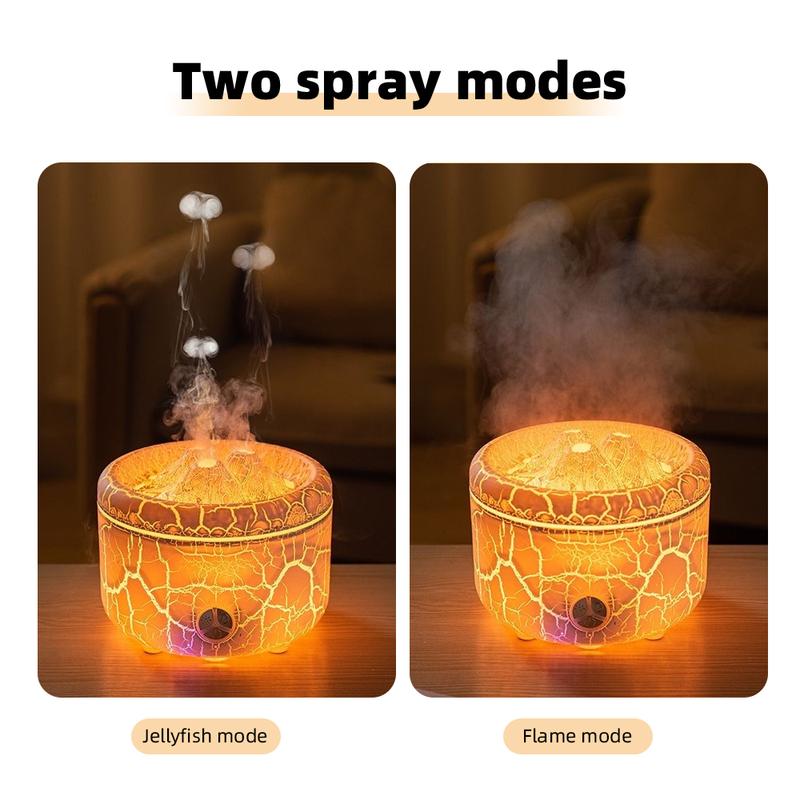 Remote Control Smart Aromatherapy Diffuser, 500 ml Large Capacity with multiColor Lights & 2 cool Mist Modes for Ultimate Relaxation, Perfect for Home and Office Use air humidifier auto-off jellyfish Aroma Diffuser shut-off operation oil therapeutic