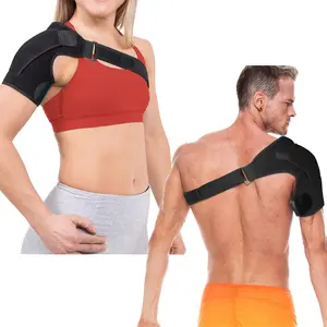 Adjustable Shoulder Support, Rotator Cuff Compression Sleeve, Fits Both Left and Right Arms, for Shoulder Pain Relief, Injury Recovery, and Sports