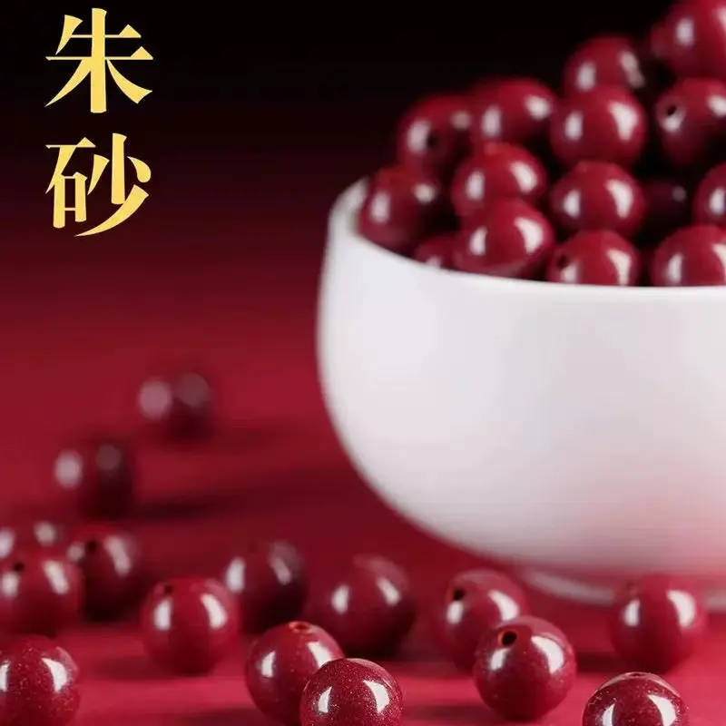 Cinnabar beads