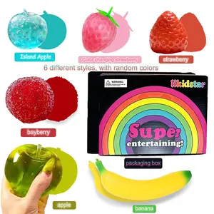 6pcs/set - High Appearance Simulated Fruit Pinch Ultra Soft High Appearance Gift Stress Relief Pinch, Satisfactory Pressure Ball, Relieves Stress, Perfect for Office Desk Decoration, Classroom Prizes, and Party Gifts