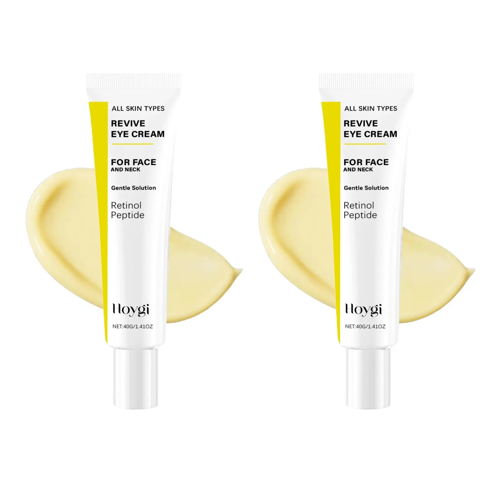 2-Pack Face and Neck Eye Cream, Probiotic Lysine Solution, Retinal Peptide Complex, Wrinkle Filler, Tightening Skin Texture, 1.3 Fl Oz, 40 Ml