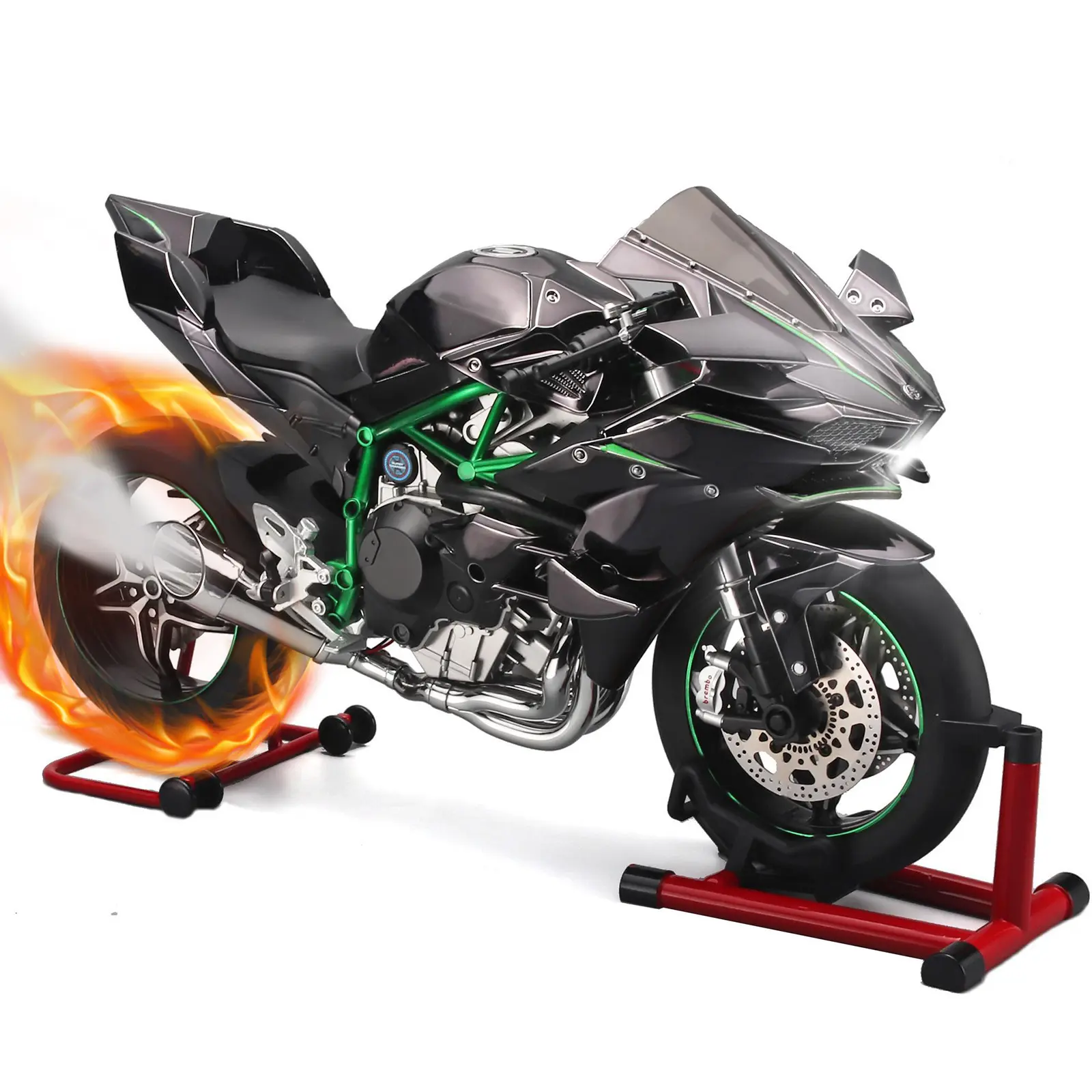 1:6 Scale Die-Cast Alloy Motorbike Replica, Multi-Style Motorcycle Miniature, Light & Sound Features, Desktop Decoration, Collectible Gift