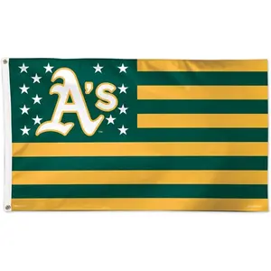 Wincraft MLB Oakland A's 02701115 Deluxe Flag, 3' x 5'