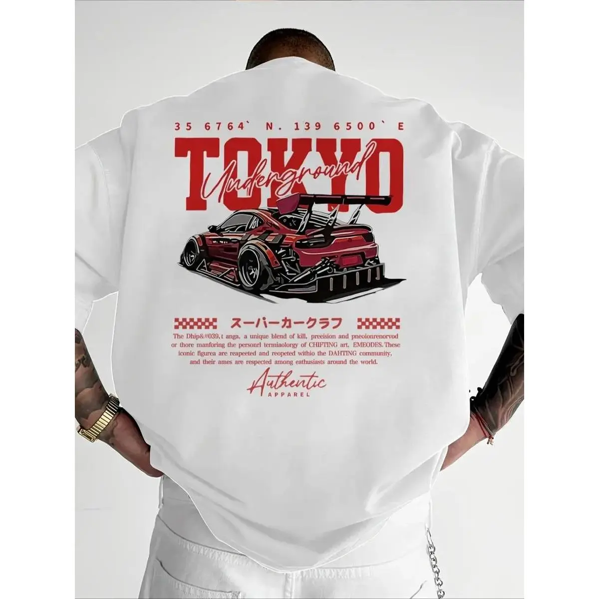 "Vintage Tokyo Super Car Club T-Shirt, JDM Drift Car Graphic, Retro Japanese Streetwear"