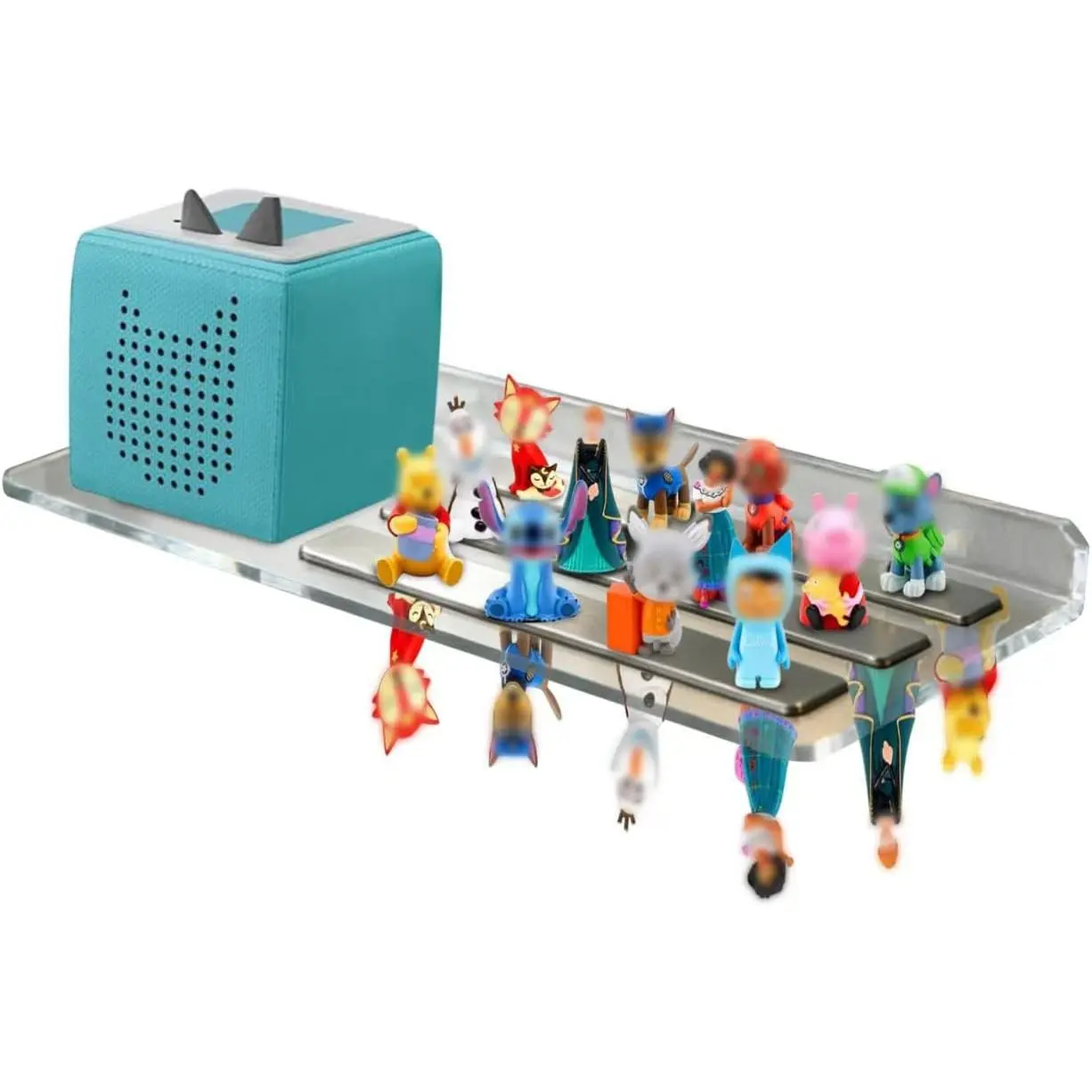 Shelf for Tonie Figures,  Toniebox Storage Organizer | Compatible with Toniebox accessories and designed to display multiple Tonie characters neatly