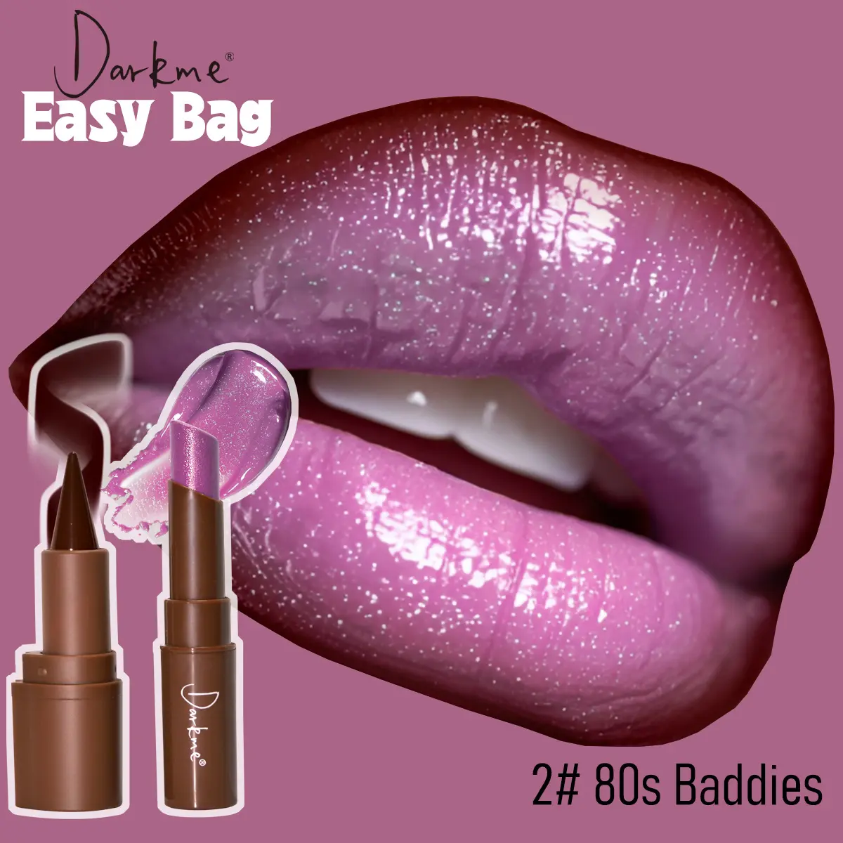 Portable 2-in-1 dual cream contour blush lip stick, matte bronze creates deep dimension, shimmer tint brightens cheeks and lips. Clump-free cream minimizes makeup bag weight, multi-use pen for home makeup, camping and travel, Tinted Balm Stick.