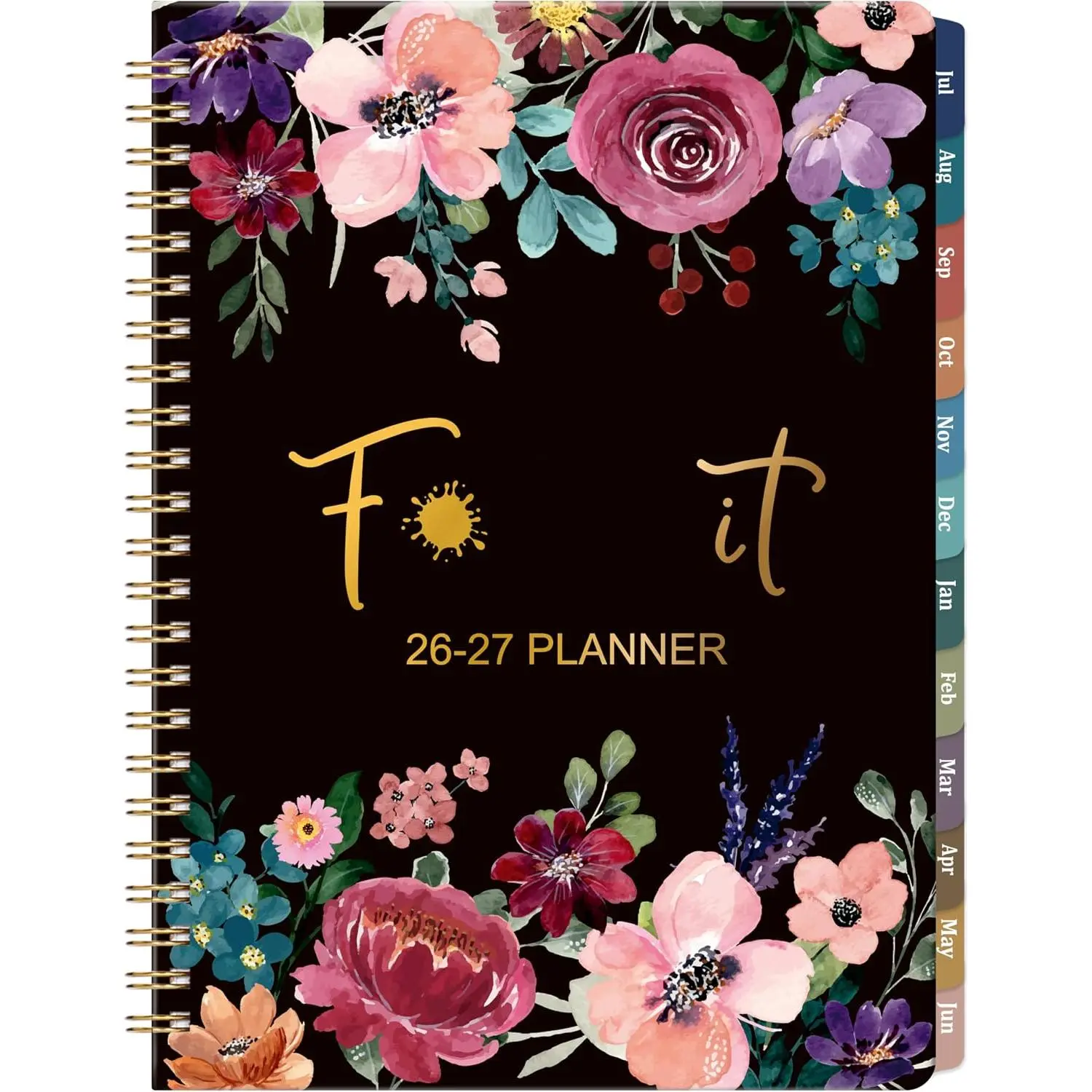 Planner 2026-2027, Academic Planner 2026-2027 for Women, JULY 2026 - JUNE 2027, 6.5" x 8.5", 12-month Funn-y Weekly and Monthly Planner, 26-27 Calendar Planner with Badas-s Quotations, Colorful Tabs, Gifts for Women