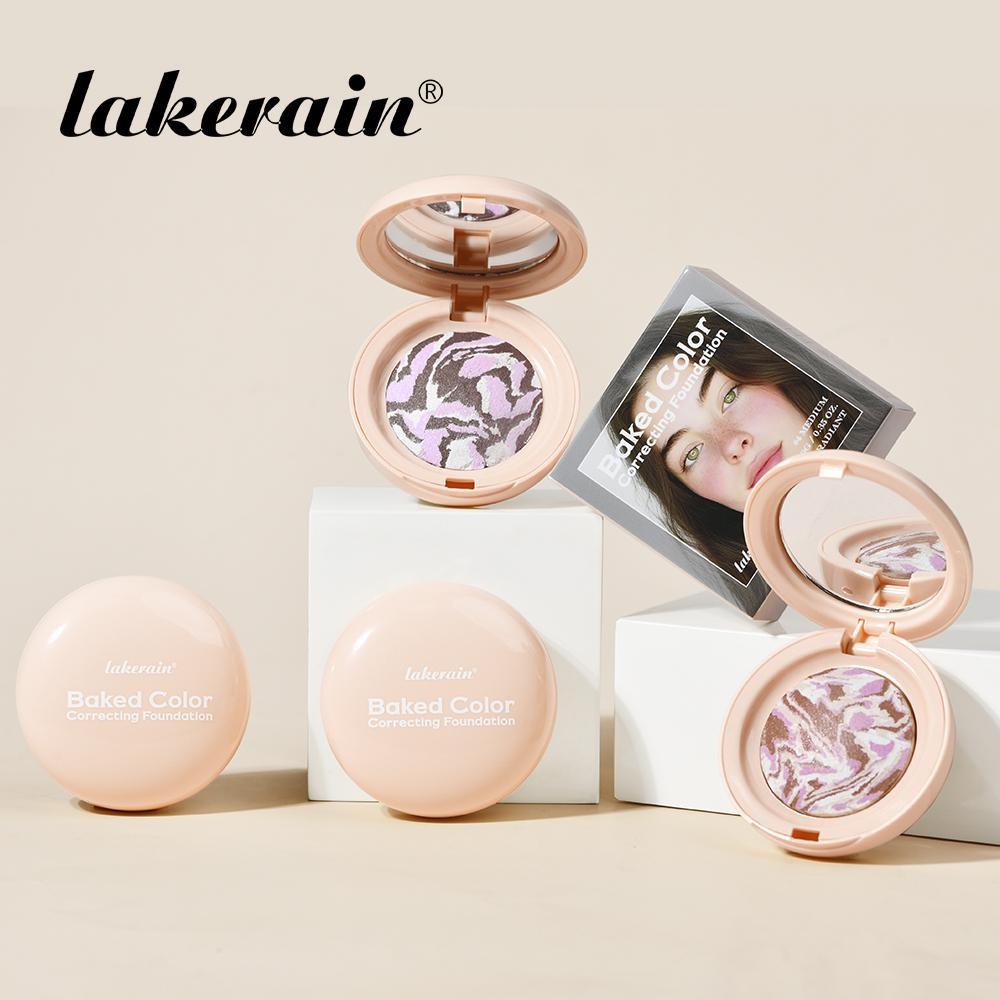 Multi-Effect Color Correction Palette, 1 Compact Multi-Shade Powder Disk with Fine Texture, Precise Concealer + Even Brightening + Long-Lasting Setting, All-in-One Foundation Makeup, Highlight Contour Palette, Travel-Friendly, Baked Bronzer