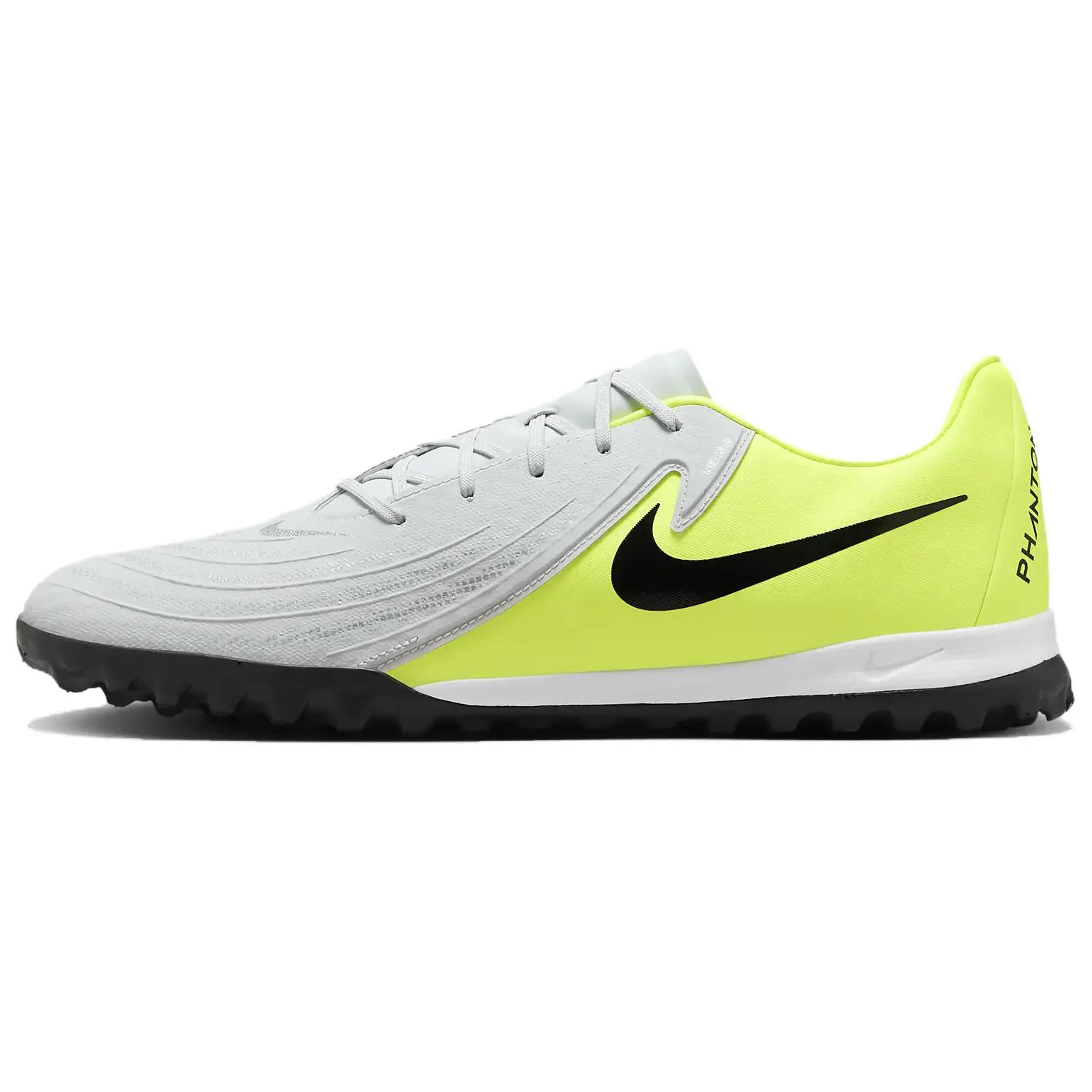 Nike Phantom GX 2 Anti-Slip Durable Football Shoes Unisex Gray Yellow Trending Shoes, House White Official Shoes to Get / Maison Mihara