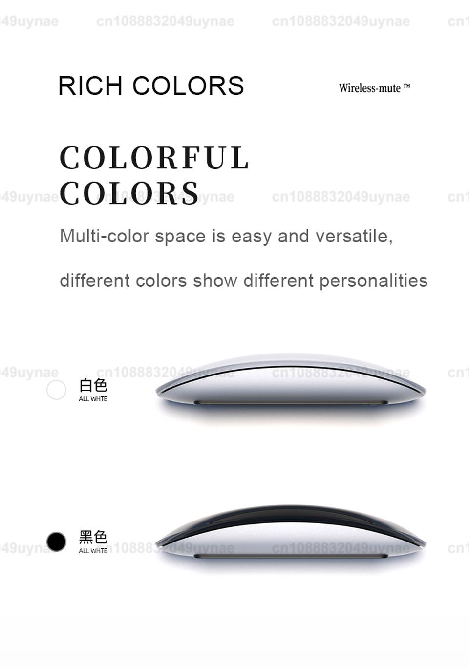 2026 Original Multi-Touch Surface Magic Mouse For Macbook Pro Air Mini Laptop Tablet PC iPad Bluetooth 5.0 Wireless Mouse